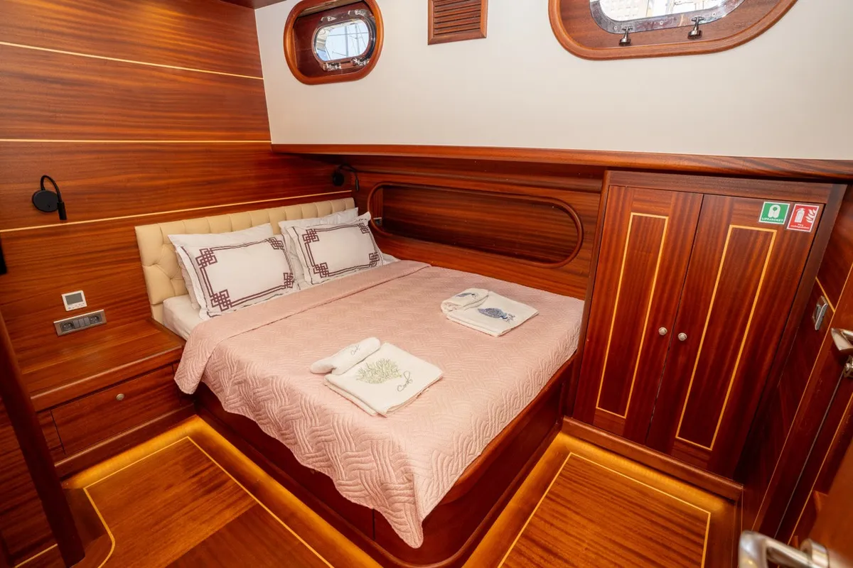 Cabin on Gulet Custom built 183, a sailboat at Bodrum, Turkey