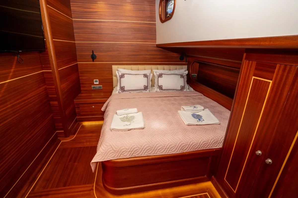 Cabin on Gulet Custom built 183, a sailboat at Bodrum, Turkey