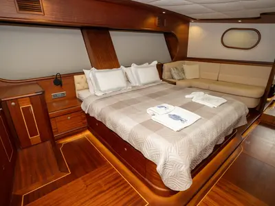 Cabin on Gulet Custom built 183, a sailboat at Bodrum, Turkey