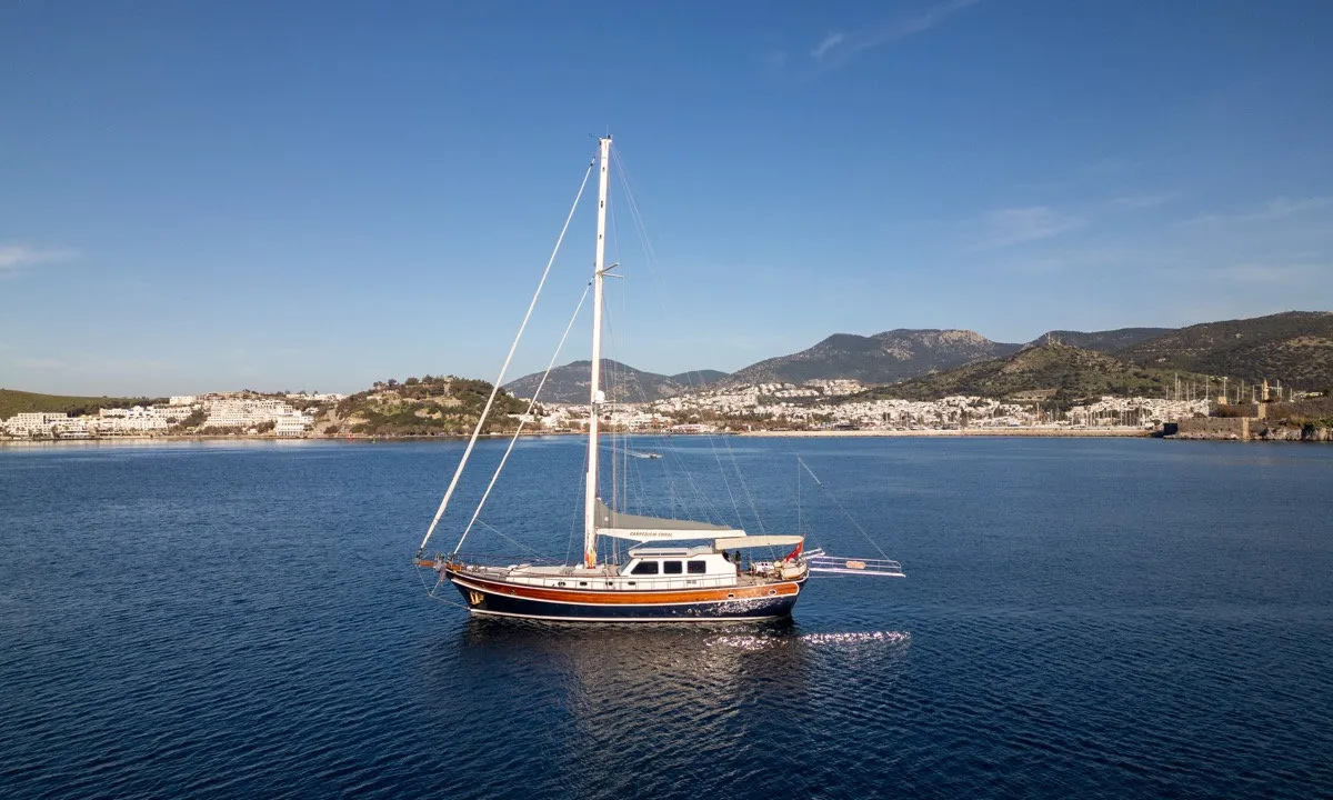 Exterior view of Gulet Custom built 183, a sailboat at Bodrum, Turkey