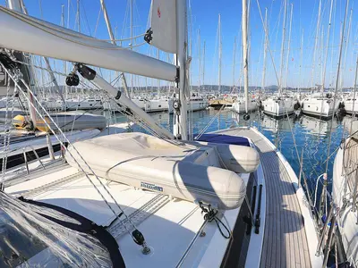 First Light, a Bavaria C42 sailboat at Grad Biograd na Moru, Croatia