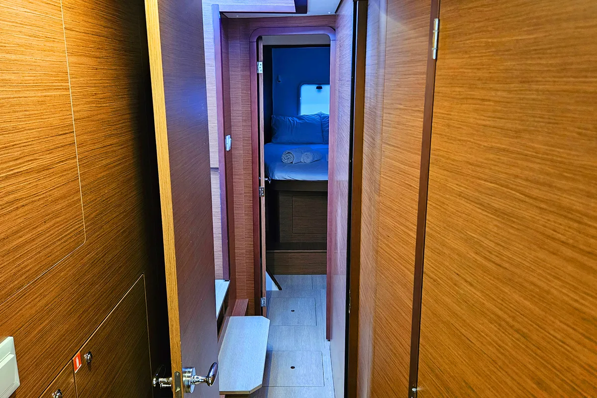 Cabin on Kairos, a Lagoon 42 catamaran at Marmaris, Turkey