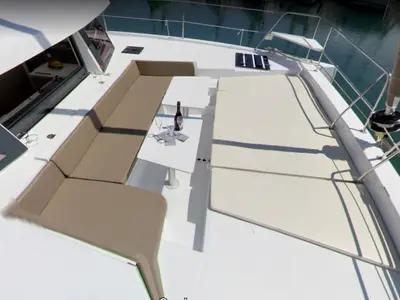 Sigà Sigà, a Bali 4.1 catamaran at Agropoli, Italy