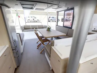 Sigà Sigà, a Bali 4.1 catamaran at Agropoli, Italy