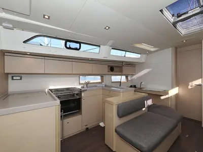 Galley of Air 1, a Beneteau Oceanis 51.1 sailboat at Grad Trogir, Croatia