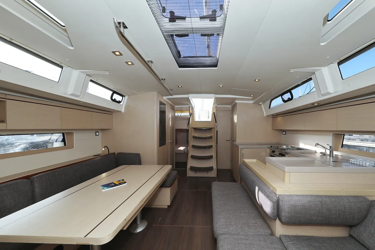 Salon of Air 1, a Beneteau Oceanis 51.1 sailboat at Grad Trogir, Croatia
