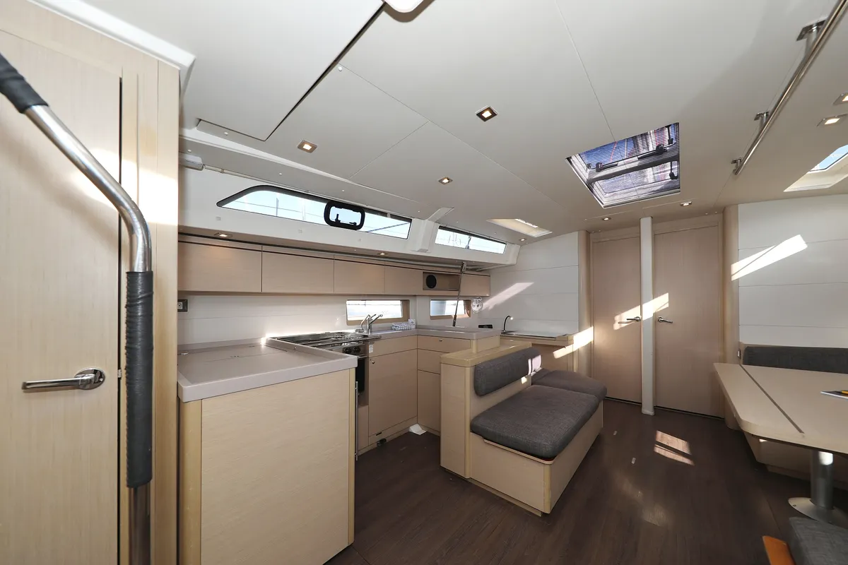 Salon of Air 1, a Beneteau Oceanis 51.1 sailboat at Grad Trogir, Croatia