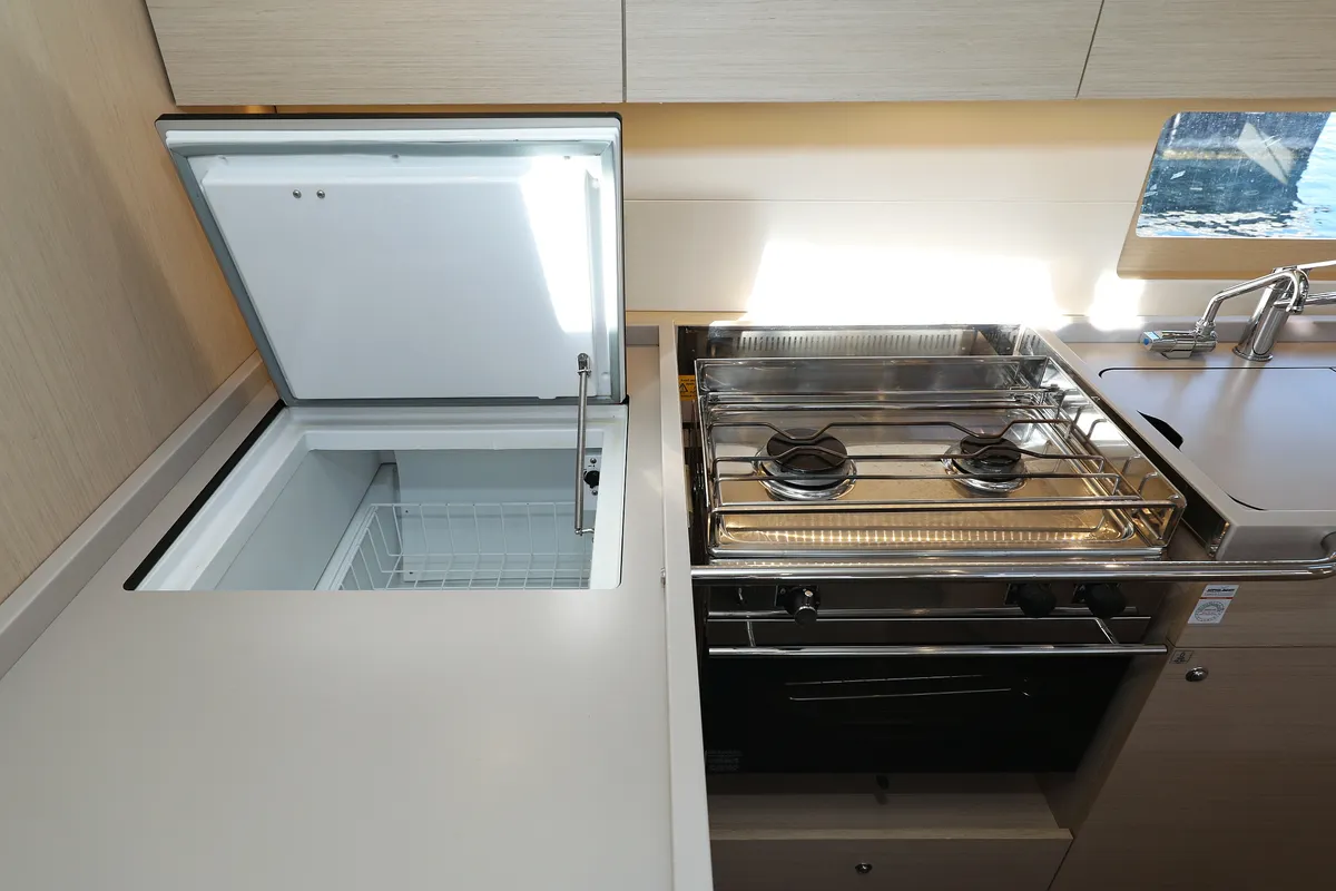 Galley of Air 1, a Beneteau Oceanis 51.1 sailboat at Grad Trogir, Croatia