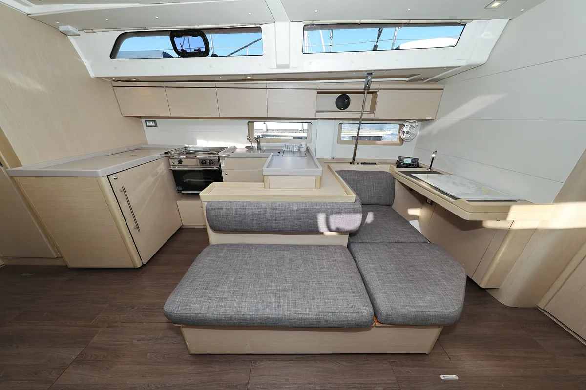 Salon of Air 1, a Beneteau Oceanis 51.1 sailboat at Grad Trogir, Croatia