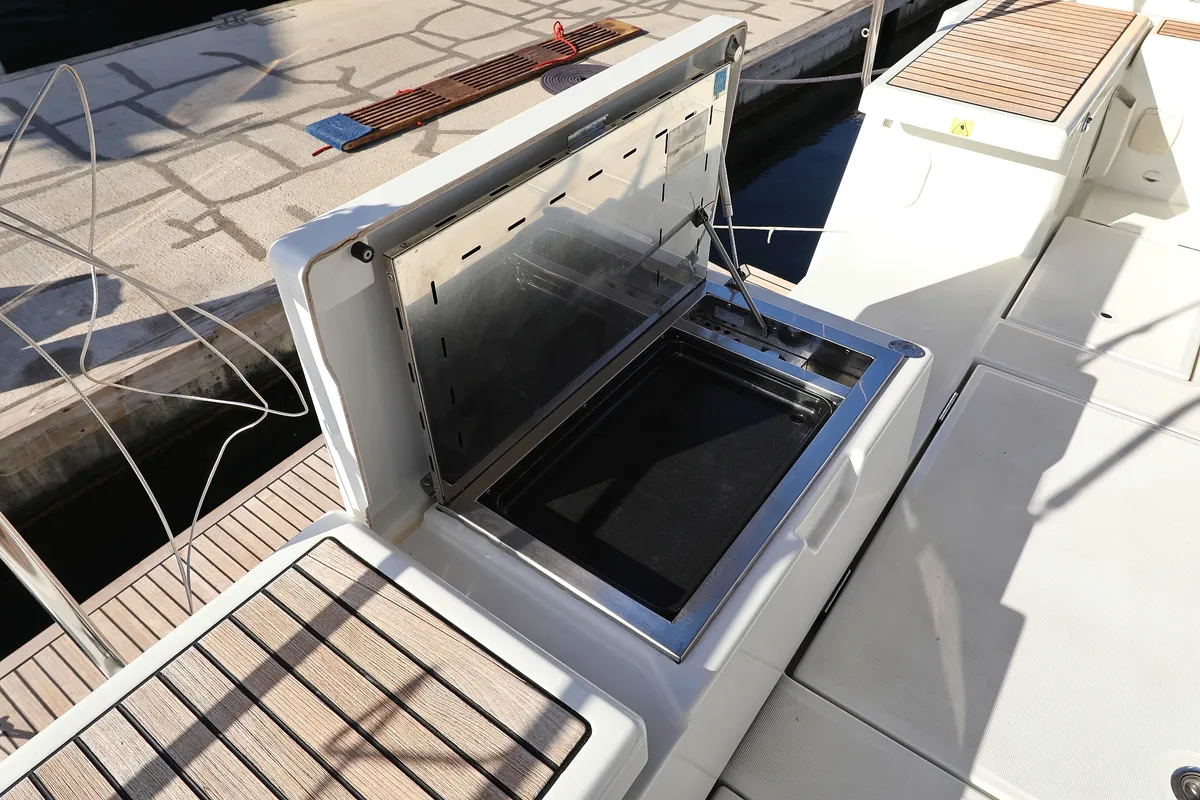 Deck of Air 1, a Beneteau Oceanis 51.1 sailboat at Grad Trogir, Croatia