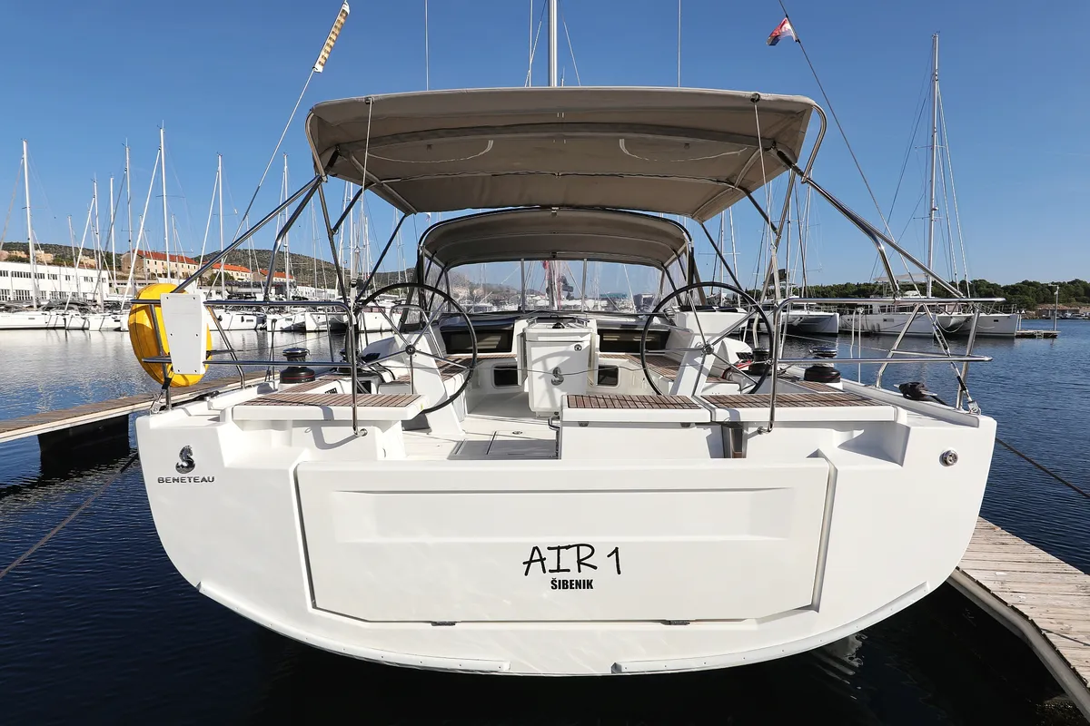 Exterior view of Air 1, a Beneteau Oceanis 51.1 sailboat at Grad Trogir, Croatia