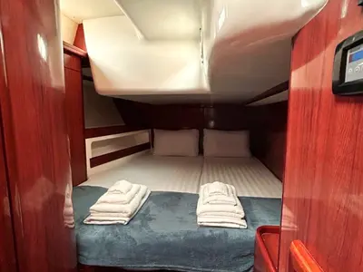 Cabin on Alexandria, a Ocean Star 58.4 sailboat at Athens, Greece