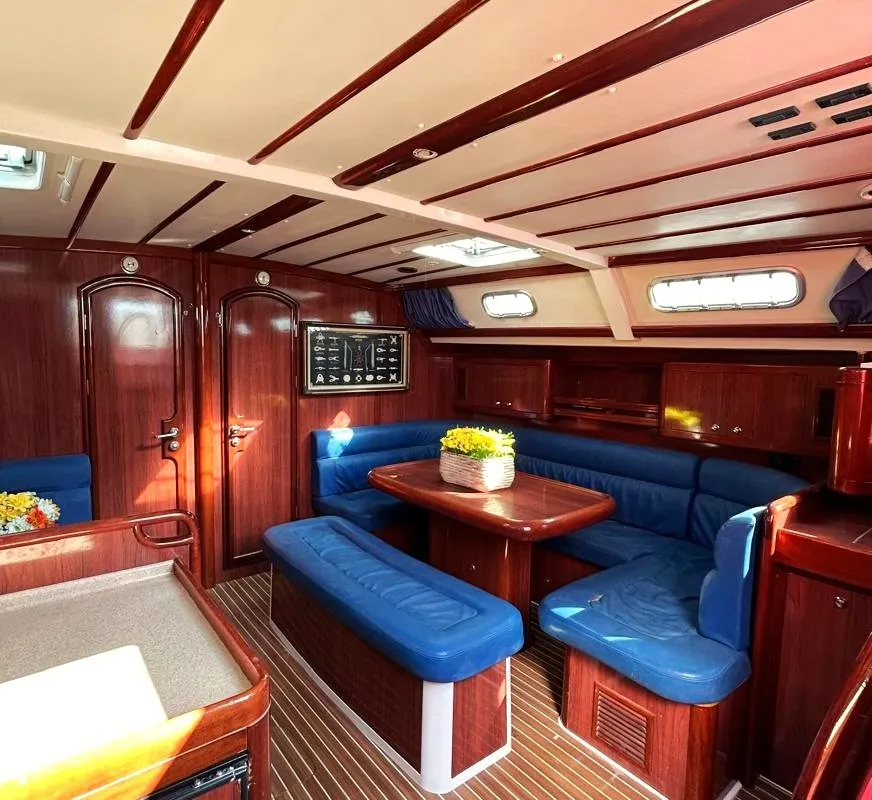 Salon of Alexandria, a Ocean Star 58.4 sailboat at Athens, Greece