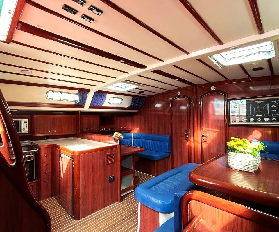 Salon of Alexandria, a Ocean Star 58.4 sailboat at Athens, Greece