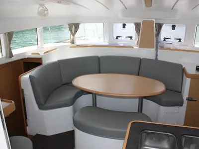 Salon of Amelie, a Lagoon 380 catamaran at Baan Salak Phet, Thailand