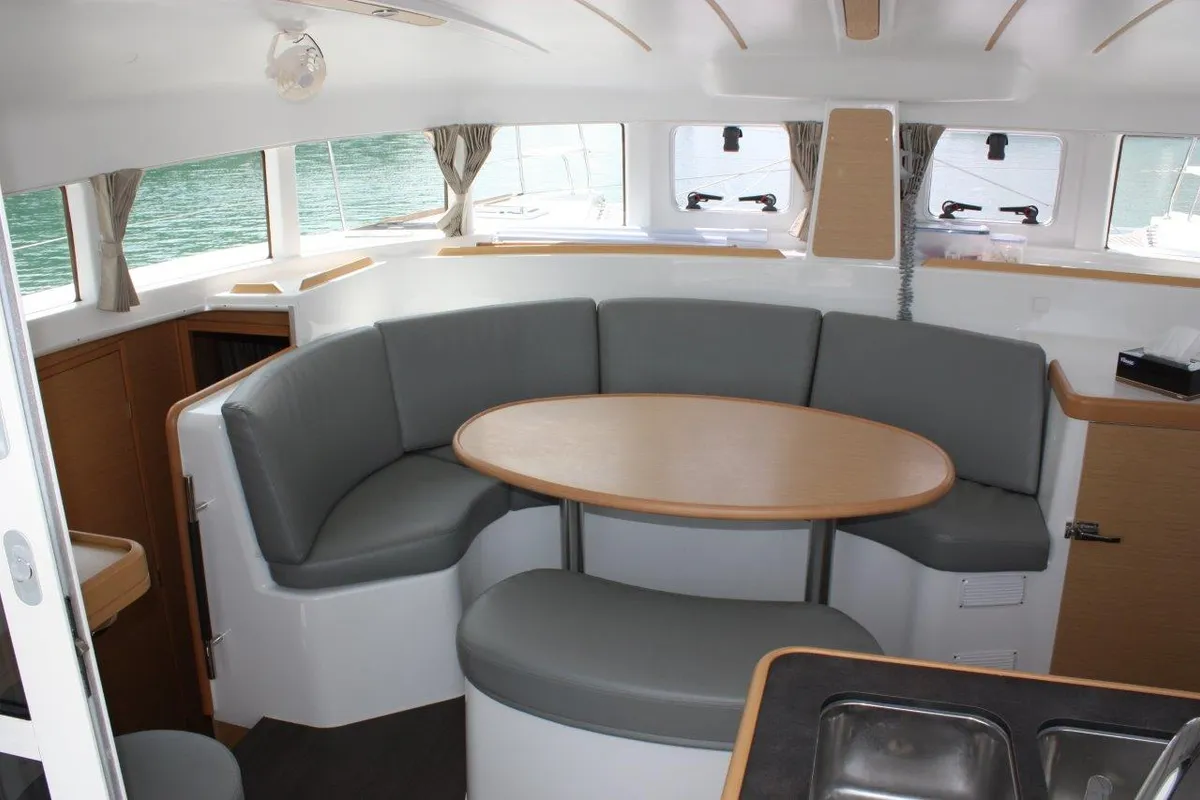 Salon of Amelie, a Lagoon 380 catamaran at Baan Salak Phet, Thailand