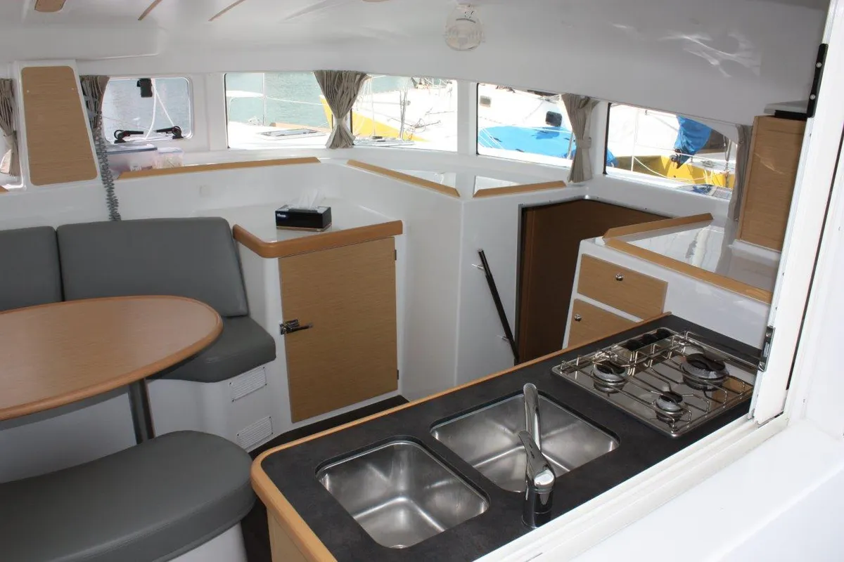 Galley of Amelie, a Lagoon 380 catamaran at Baan Salak Phet, Thailand