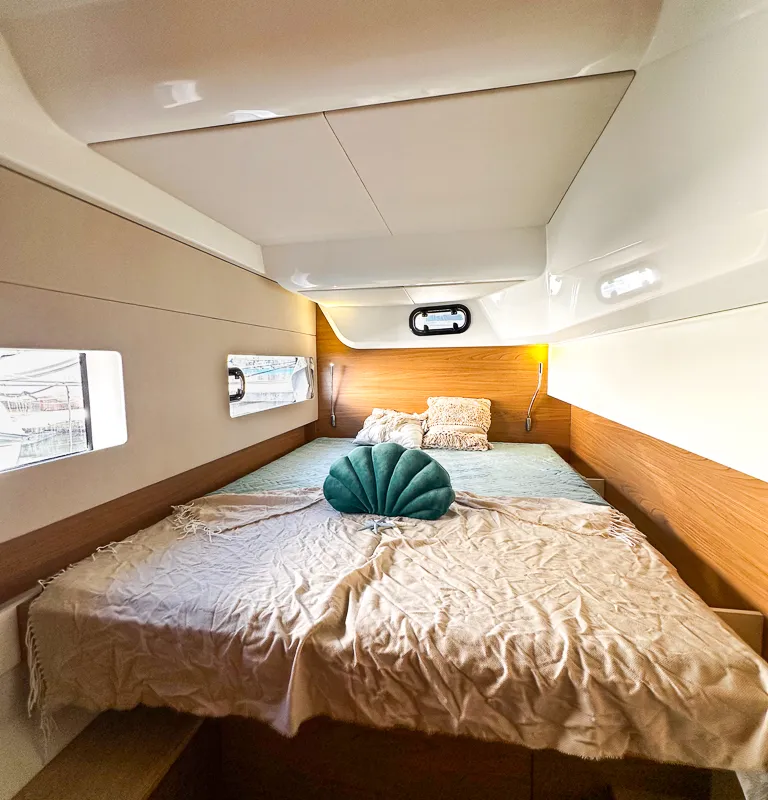 Cabin on Aussie, a Bali Catsmart catamaran at Pirovac, Croatia