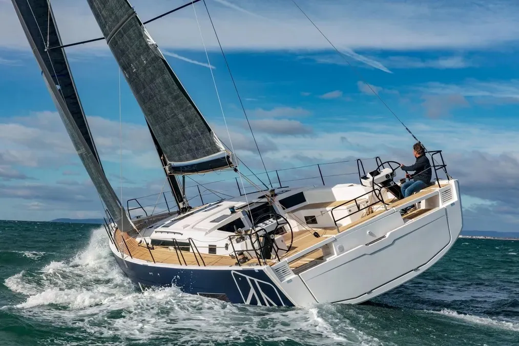 Hermes, a Dufour 530 sailboat at Municipal Unit of Rhodes, Greece