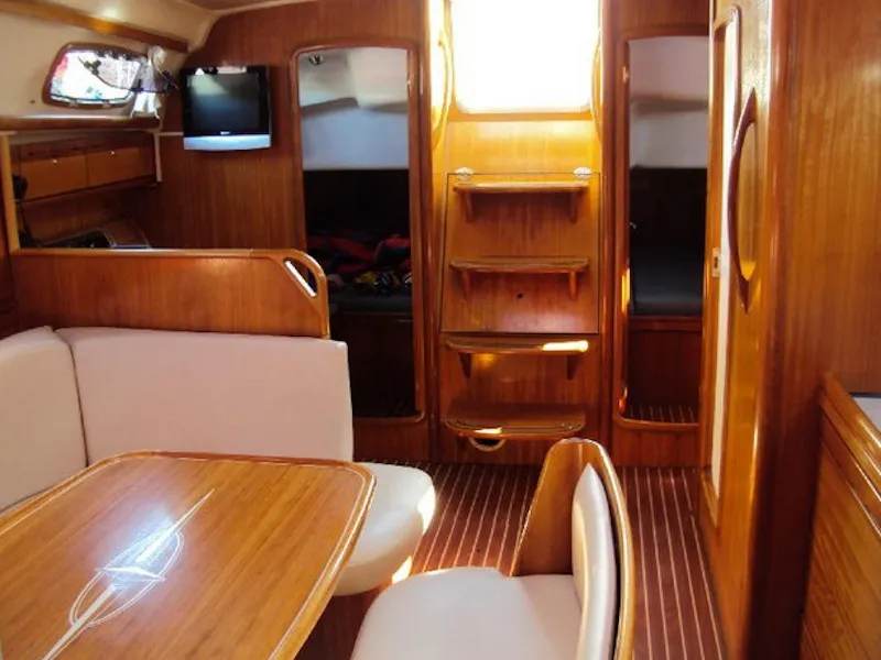 Salon of Marja, a Bavaria 39 Cruiser sailboat at Trget, Croatia