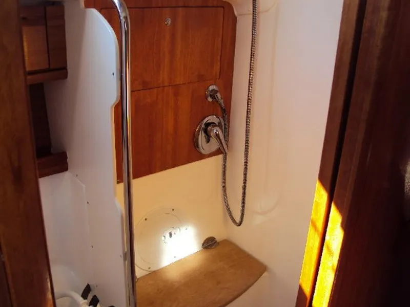 Head on Marja, a Bavaria 39 Cruiser sailboat at Trget, Croatia