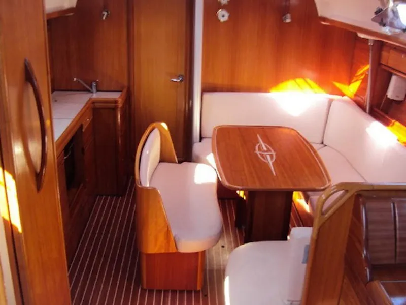 Salon of Marja, a Bavaria 39 Cruiser sailboat at Trget, Croatia