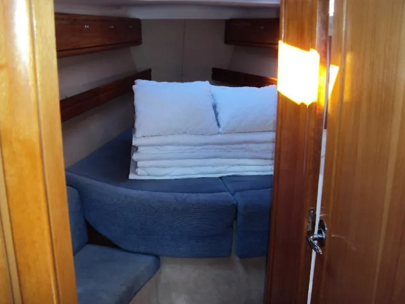 Cabin on Marja, a Bavaria 39 Cruiser sailboat at Trget, Croatia