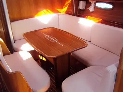 Salon of Marja, a Bavaria 39 Cruiser sailboat at Trget, Croatia