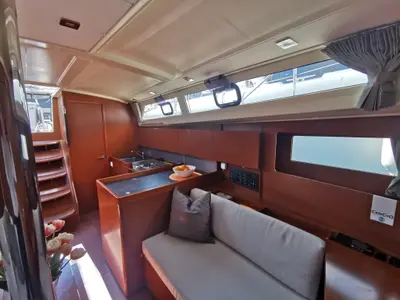 Salon of Office 2, a Beneteau Oceanis 41.1 sailboat at Grad Pula, Croatia