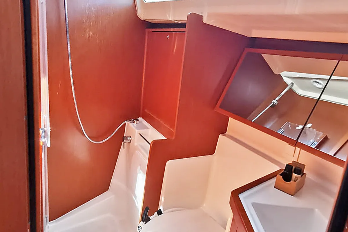 Head on Office 2, a Beneteau Oceanis 41.1 sailboat at Grad Pula, Croatia