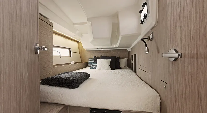 Cabin on Sine Cura III 3136, a Beneteau Oceanis 46.1 sailboat at Seget Donji, Croatia
