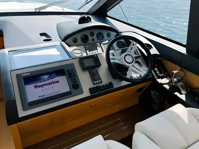 Solorada, a Princess 52 Fly motor yacht at Castellammare di Stabia, Italy