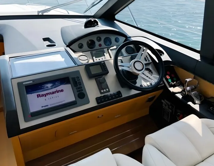 Solorada, a Princess 52 Fly motor yacht at Castellammare di Stabia, Italy