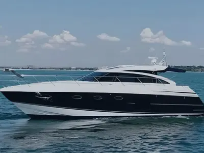 Solorada, a Princess 52 Fly motor yacht at Castellammare di Stabia, Italy