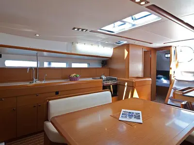 Galley of Jeanneau Sun Odyssey 509, a sailboat at Pula, Croatia