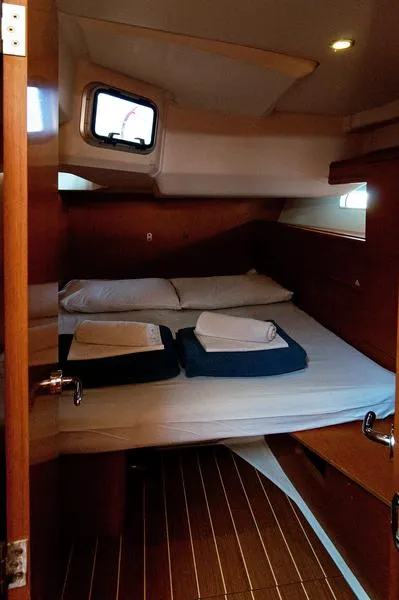 Cabin on Aqua Kiss, a Jeanneau Sun Odyssey 509 sailboat at Grad Pula, Croatia