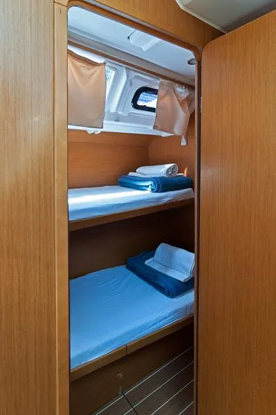 Cabin on Aqua Kiss, a Jeanneau Sun Odyssey 509 sailboat at Grad Pula, Croatia