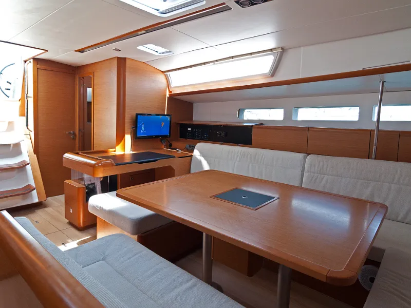 Cabin on Aqua Kiss, a Jeanneau Sun Odyssey 509 sailboat at Grad Pula, Croatia
