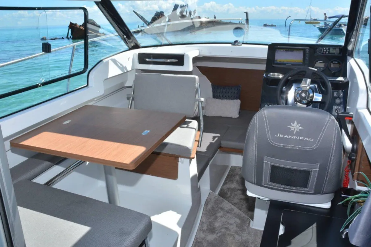 Salon of NN, a Jeanneau Merry Fisher 695 Serie2 motorboat at Seget Donji, Croatia