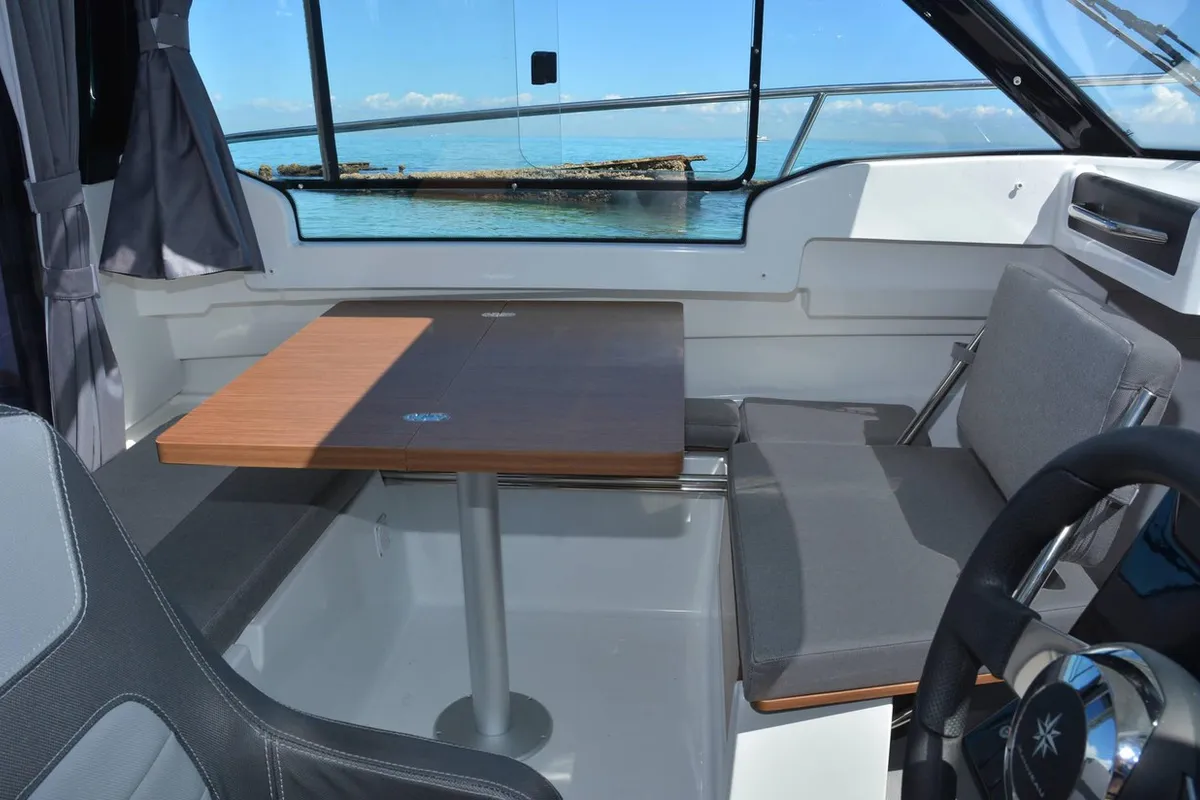 Salon of NN, a Jeanneau Merry Fisher 695 Serie2 motorboat at Seget Donji, Croatia