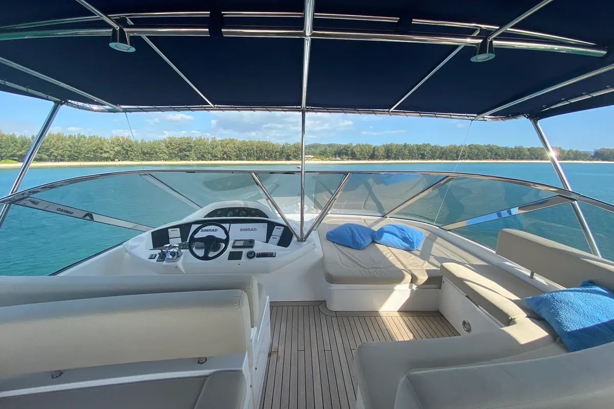 Major Affair, a Sunseeker 90 motor yacht at Pa Khlok, Thailand