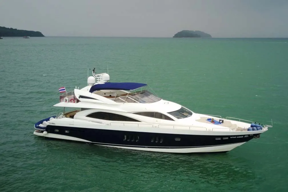Major Affair, a Sunseeker 90 motor yacht at Pa Khlok, Thailand