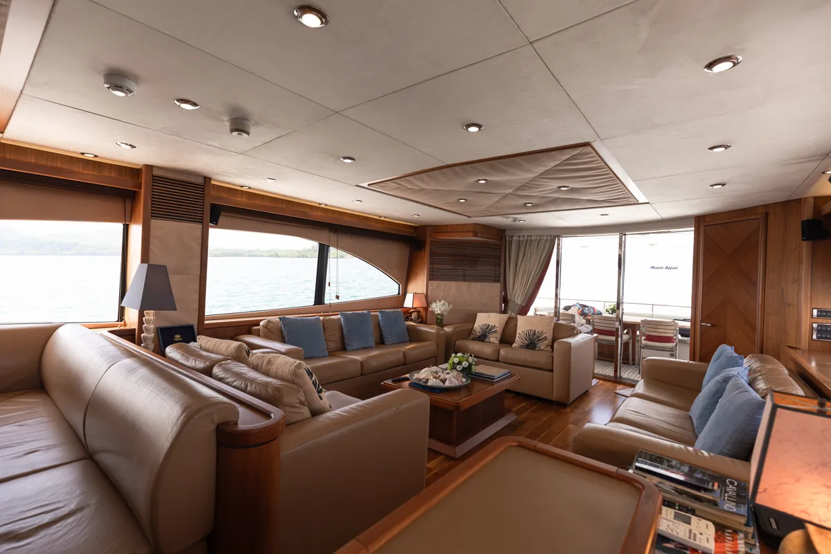 Major Affair, a Sunseeker 90 motor yacht at Pa Khlok, Thailand
