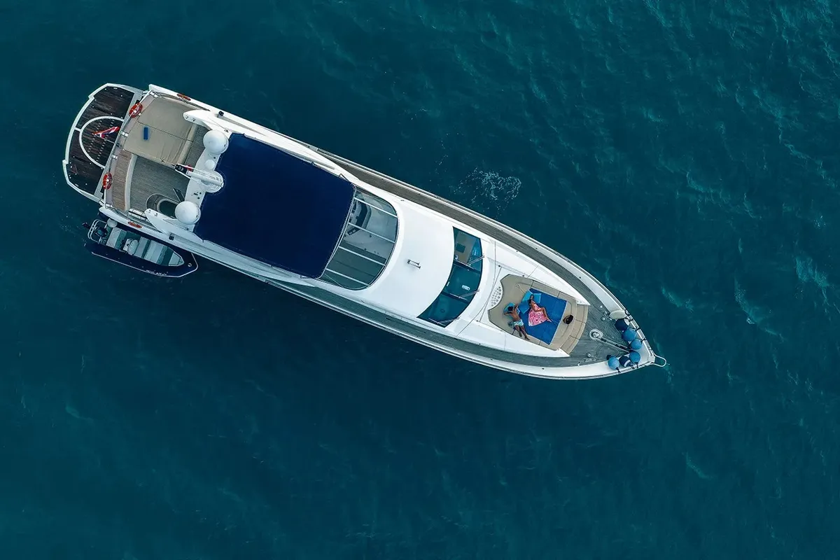 Major Affair, a Sunseeker 90 motor yacht at Pa Khlok, Thailand