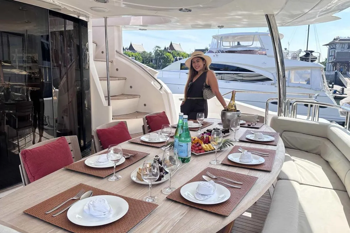 Major Affair, a Sunseeker 90 motor yacht at Pa Khlok, Thailand