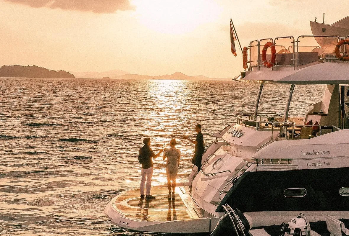 Major Affair, a Sunseeker 90 motor yacht at Pa Khlok, Thailand
