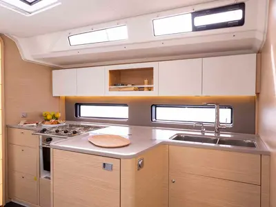 Galley of Vojvotkinja, a Dufour 41 Performance sailboat at Grad Biograd na Moru, Croatia