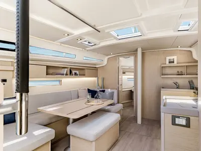 Galley of Roza, a Beneteau Oceanis 40.1 sailboat at Athens, Greece