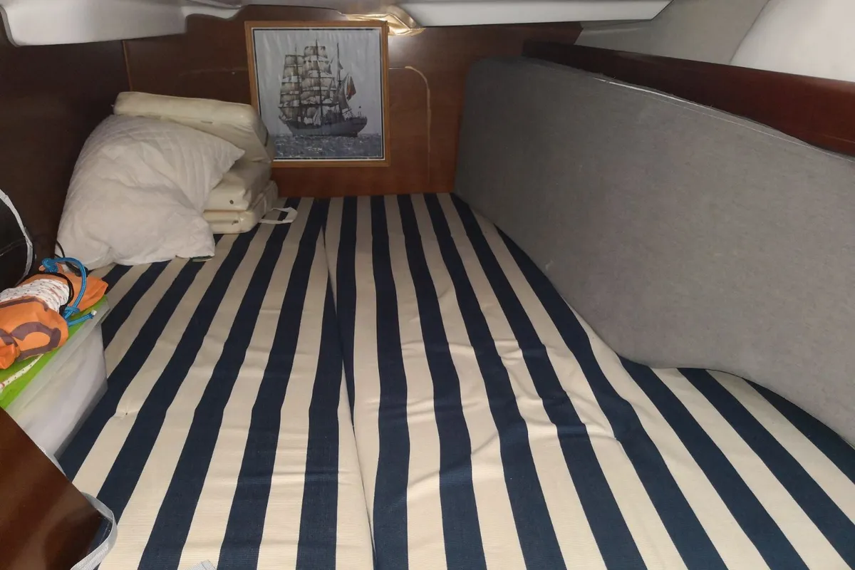 Cabin on Andromeda, a Beneteau Oceanis 393 sailboat at Municipal Unit of Lefkada, Greece