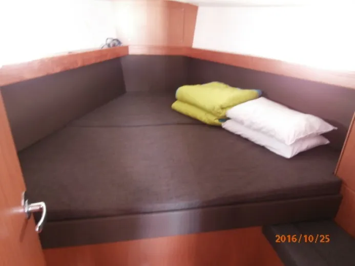 Cabin on Mattina, a Bavaria Cruiser 37 sailboat at Municipal Unit of Lefkada, Greece